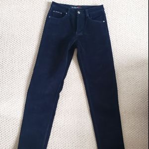 Blue corduroy pants